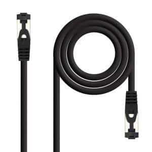 Nanocable Cable red Cat. 8.1 2GHZ SSTP Negro 0,30m