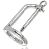 Metal Hard Gland Ring with Plug for Enhanced Pleasure
