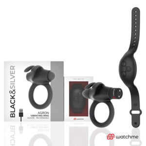 Black&silver AGRON Watchme COCK RING TOY