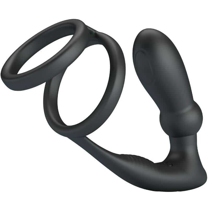 Pretty Love EMonI PENIS RING WITH Anal PLUG 12 SPEEDS
