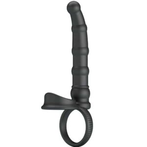 Black TATUM VIBRATING RING BY Pretty Love