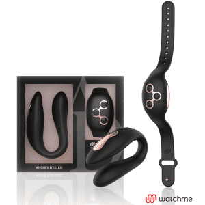 ANNE'S DESirE - Black/GOLD DUAL PLEASURE WATCH