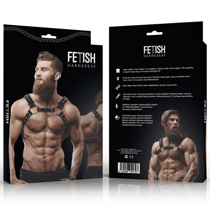 MENS ECO-FriendLY Leather CHEST Harness WITH STUDS FOR Fetish Play MENS ECO-FriendLY Leather CHEST Harness WITH STUDS FOR Fetish Play