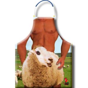 Diablo Picante - Playful Sheep-Themed Apron for Parties