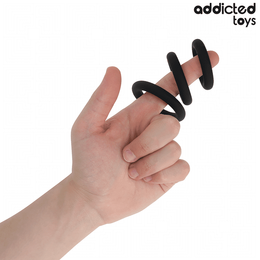 Addicted Toys Silicone Ring Set for Intense Stimulation Addicted Toys Silicone Ring Set for Intense Stimulation