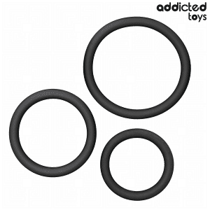 Addicted Toys Silicone Cock Ring Set Model 2