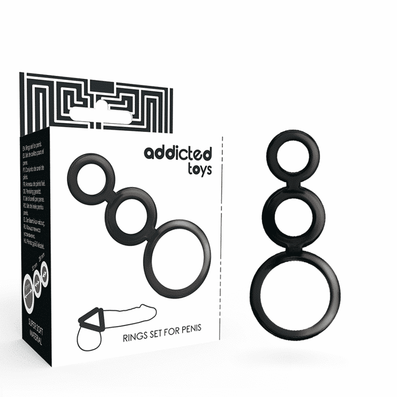 Addicted Toys Smoked Penis Rings Set Addicted Toys Smoked Penis Rings Set