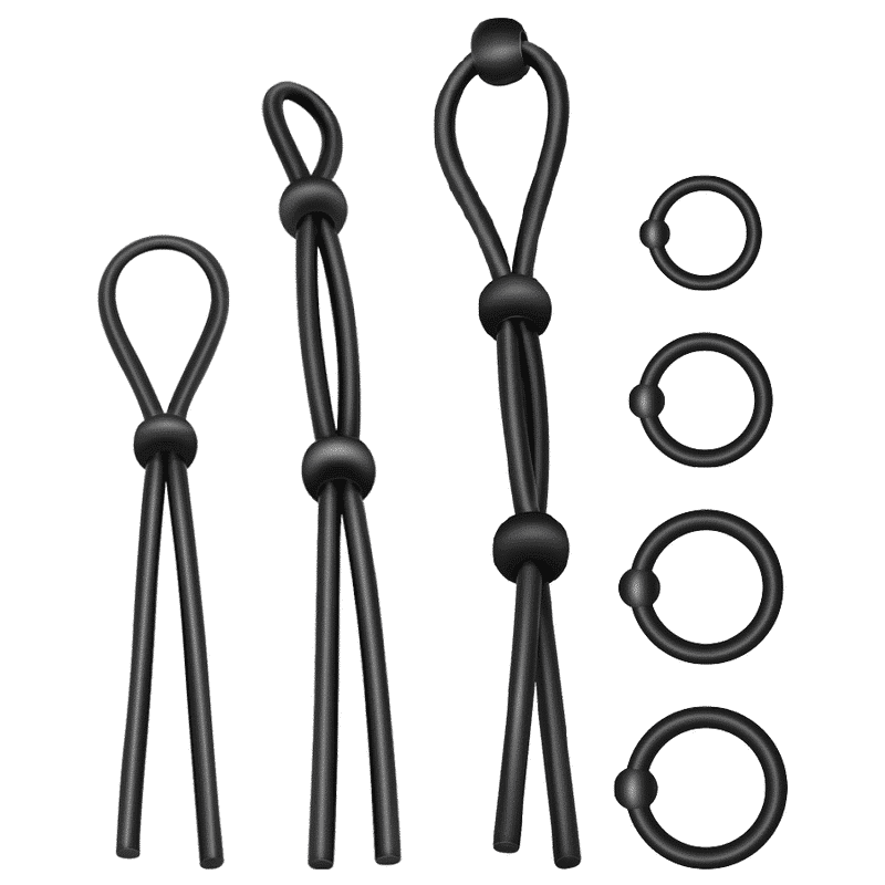 Addicted Toys Flexible Silicone Ring Set for Couples