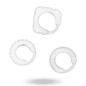 Addicted Toys Clear Penis Ring Set