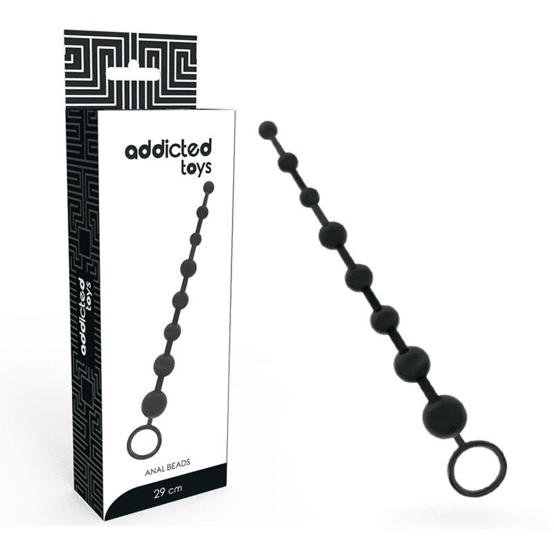 Addicted Toys - Contas Anais de Silicone 29cm Pretas Addicted Toys - Contas Anais de Silicone 29cm Pretas