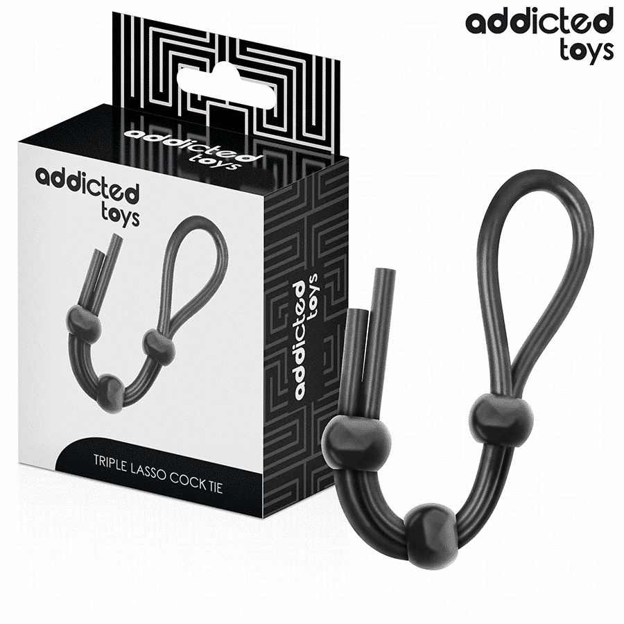 Addicted Toys Silicone Triple Loop Penis Ring Addicted Toys Silicone Triple Loop Penis Ring