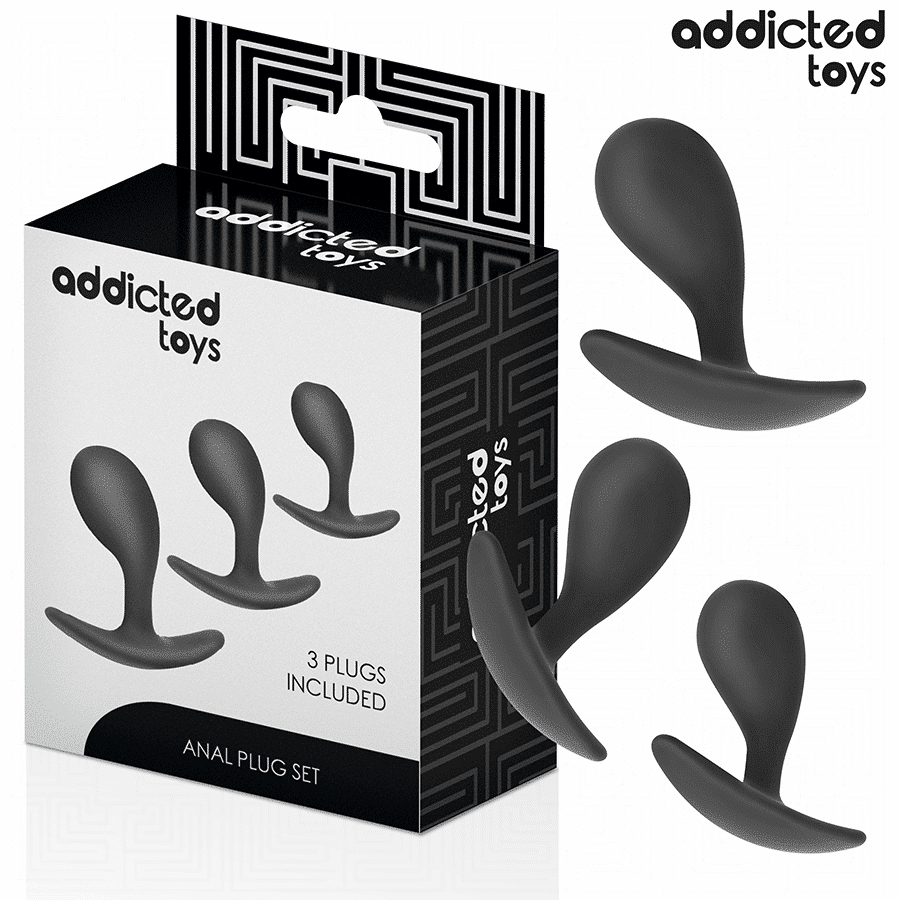 Addicted Toys Anal Plug Set Model 3 Silicone Addicted Toys Anal Plug Set Model 3 Silicone