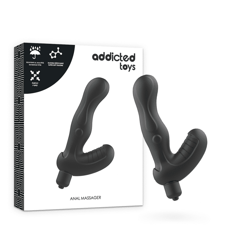 Addicted Toys Prostate Vibrator P-SPOT VIBE Silicone Anal Toy Addicted Toys Prostate Vibrator P-SPOT VIBE Silicone Anal Toy