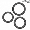 Addicted Toys - FLAT SILICONE PENIS RING SET FOR ENHANCED PERFORMANCE
