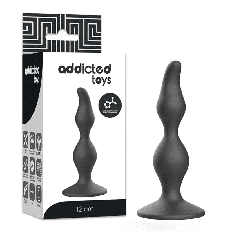 Addicted Toys - PLUG Anal 12 CM EM COR PRETA Addicted Toys - PLUG Anal 12 CM EM COR PRETA