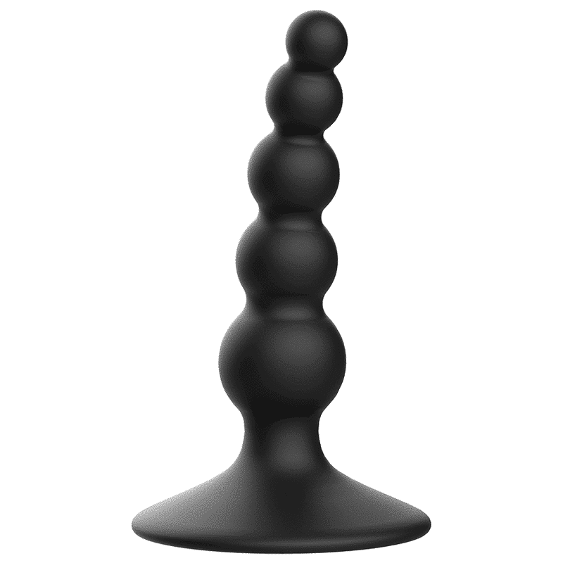 Addicted Toys Plug Anal 10cm em Couro Preto Addicted Toys Plug Anal 10cm em Couro Preto