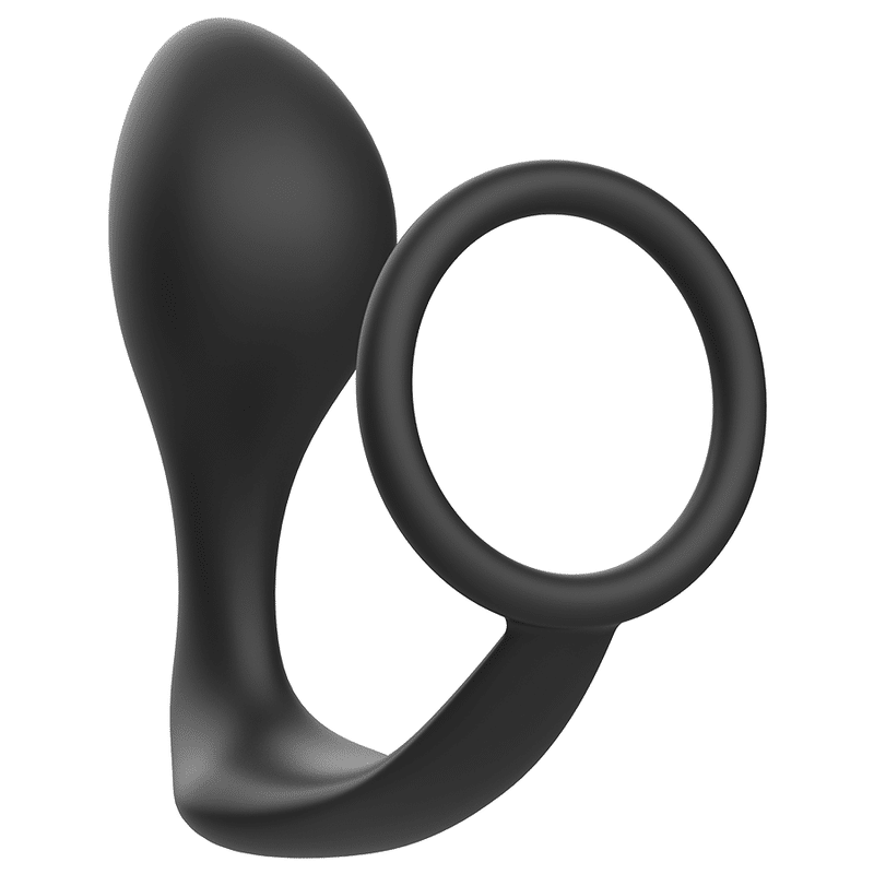 Addicted Toys Anal Plug with Flexible Black Ring Addicted Toys Anal Plug with Flexible Black Ring
