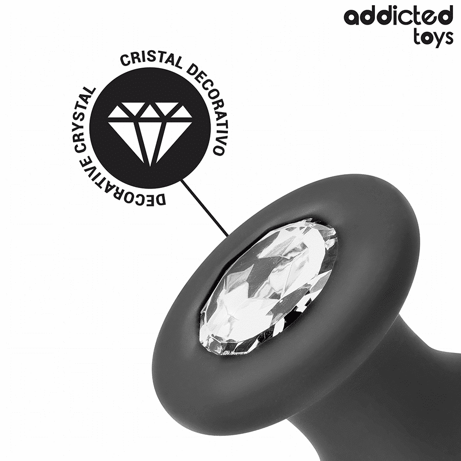 Addicted Toys - Plug Anal M com Joia 10,4cm Addicted Toys - Plug Anal M com Joia 10,4cm