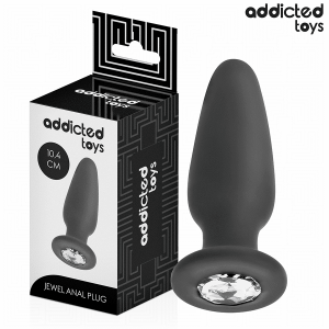 Addicted Toys Anal Jewel Plug Size M Silicone