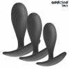 Addicted Toys - 3pc Anal Plug Set Model 2 Silicone