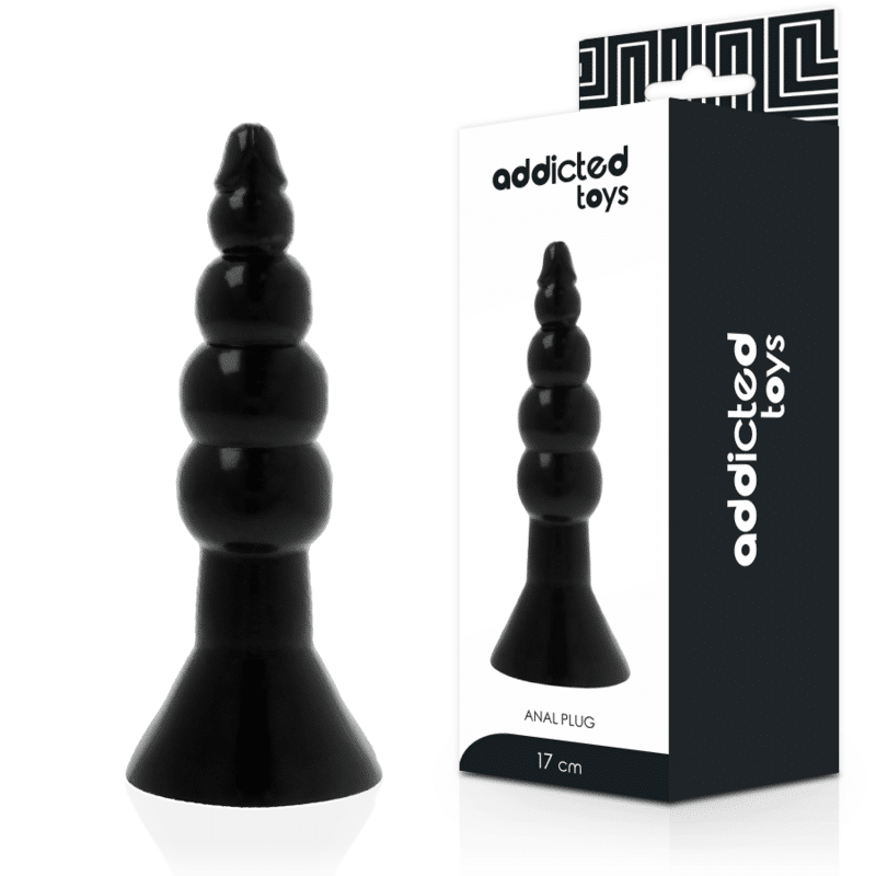 Addicted Toys - Tapa Anal Negra 17cm de TPR Addicted Toys - Tapa Anal Negra 17cm de TPR
