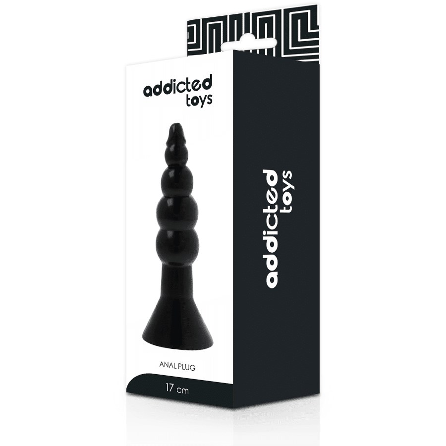 Addicted Toys - Tapa Anal Negra 17cm de TPR Addicted Toys - Tapa Anal Negra 17cm de TPR