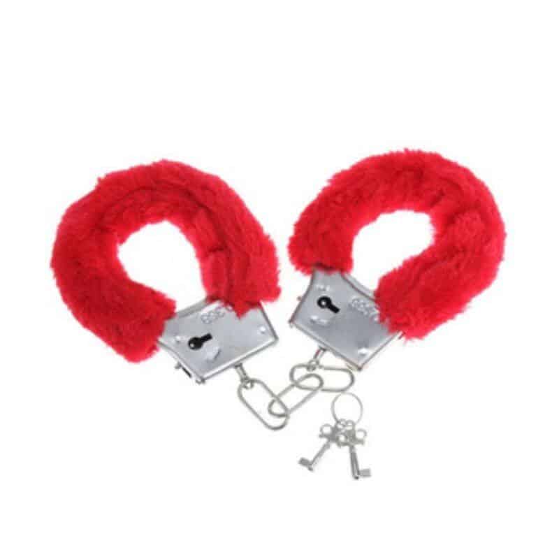Algemas Peludas Diablo Picante Vermelho