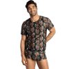 Anais Men Power T-Shirt with Rose Print M