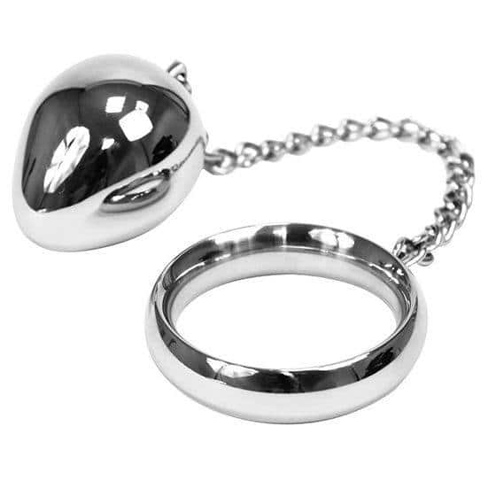 Metal Cock Ring 40mm with Chain Metal Cock Ring 40mm with Chain