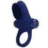 BLUE Vibrating Cock Ring Pretty Love