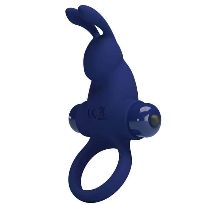 BLUE JIRO Vibrating Rabbit Ring by Pretty Love