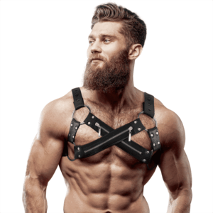 Men's Zipper Chest Harness Bulldog Style