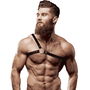 Mens Cross Shoulder Harness Eco Leather