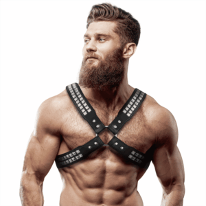 Mens Eco Leather Chest Harness