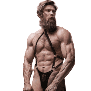 Eco Leather Jock Strap Harness Mens