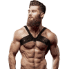 Mens Chest Harness Leather Brigade