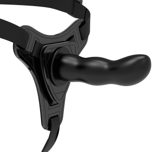 G-Spot Harness Black Silicone 16cm