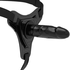 Black Silicone Harness for Fetish Play