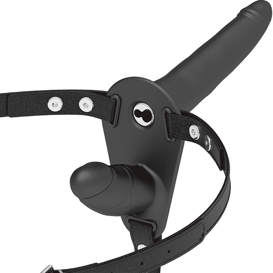 Adjustable Double Penetration Harness Vibrator