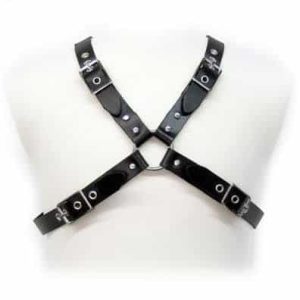 Buckle Harness for Men in Black Leather
