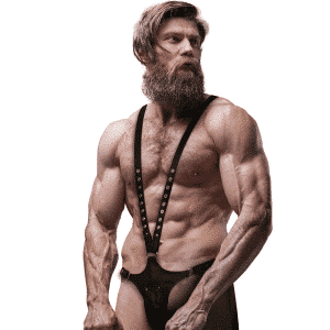 Mens Eco Leather Harness for Submissive Play