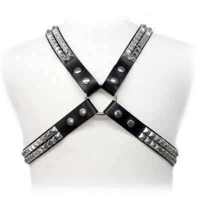 Studded Leather Harness for BDSM