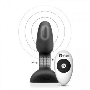 B-Vibe - Black PETITE Anal PLUG WITH REMOTE Control RIMMING