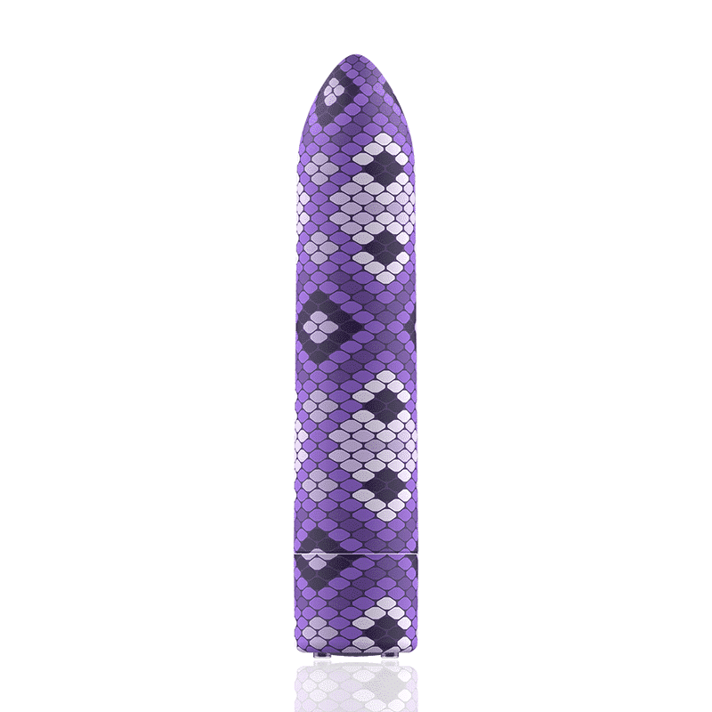 RECHARGEABLE SNAKE BULLET WITH 10 INTENSITY SETTINGS IN PURPLE RECHARGEABLE SNAKE BULLET WITH 10 INTENSITY SETTINGS IN PURPLE