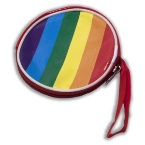 ROUND PURSE WITH RAINBOW FLAG - LGBT Pride