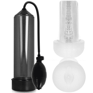 Pump Addicted RX3 NEGRO MASTURBADORA CON MANGA DE PLACER