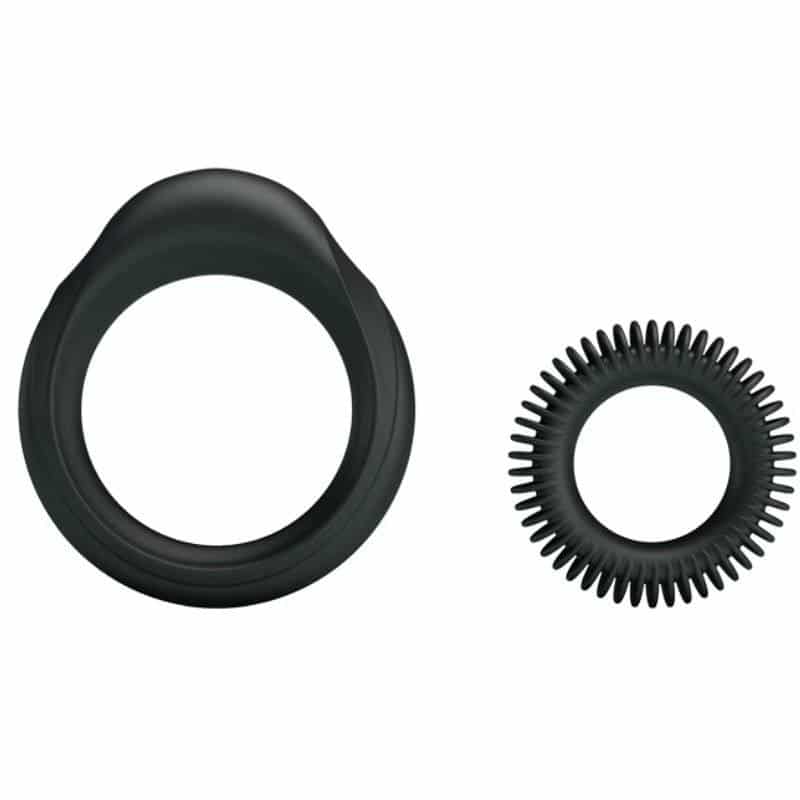 Baile - 2-Piece Silicone Rings Set for Enhanced Stamina