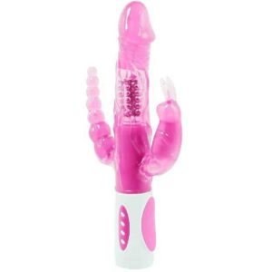 Baile - VIBRADOR ROTATIVO TRIPLO Pretty BUNNY