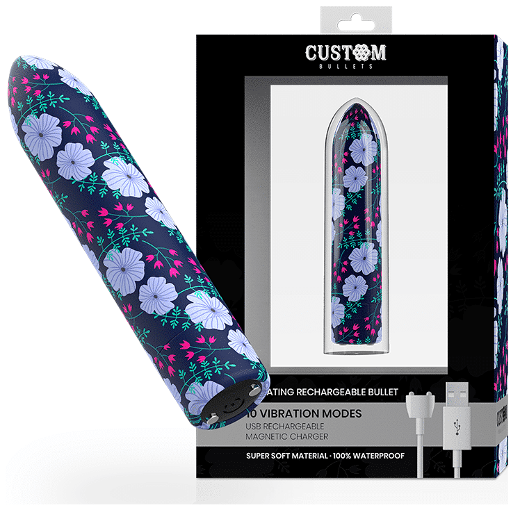 Custom Bullets Spring Rechargeable Vibrator 10 Modes