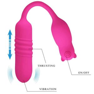 Silicone Pink Vibrator Bullet by Pretty Love Nobikuma